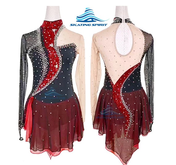 Robe de patinage artistique sur mesure hotsell