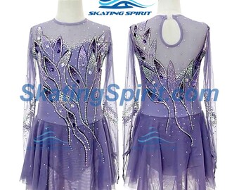 Maßgefertigtes Mädchen und Damen Eiskunstlaufkleid, Tanzkostüm - SD377