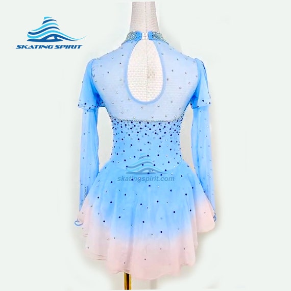 Vestido de patinaje artístico para niñas (2723)