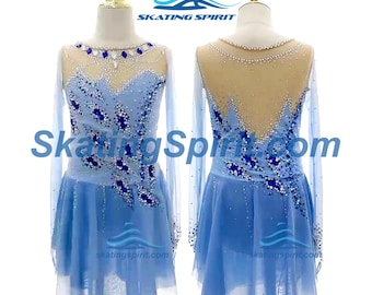 Maßgefertigtes Mädchen und Damen Eiskunstlaufkleid, Tanzkostüm - SD357