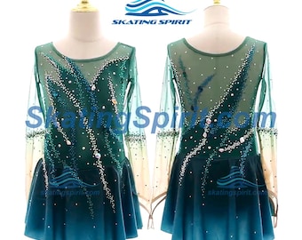Custom Made Girls and Ladies Figure Skating Dress, Dance Costume - SD343