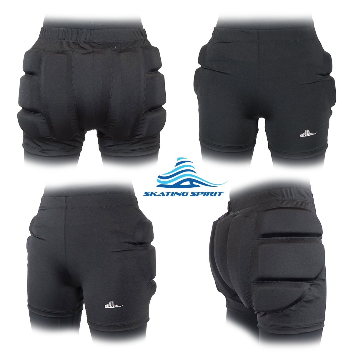 SKATING SPIRIT Padded Shorts Protective Crash Pants Tailbone Hip Butt Pad  for Ice Figure Roller Skating : : Sports & Outdoors