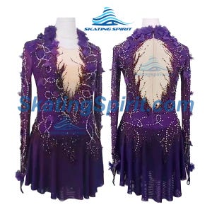 Maßgefertigtes Mädchen und Damen Eiskunstlaufkleid, Tanzkostüm - SD189