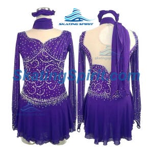 Maßgefertigtes Mädchen und Damen Eiskunstlaufkleid, Tanzkostüm - SD145