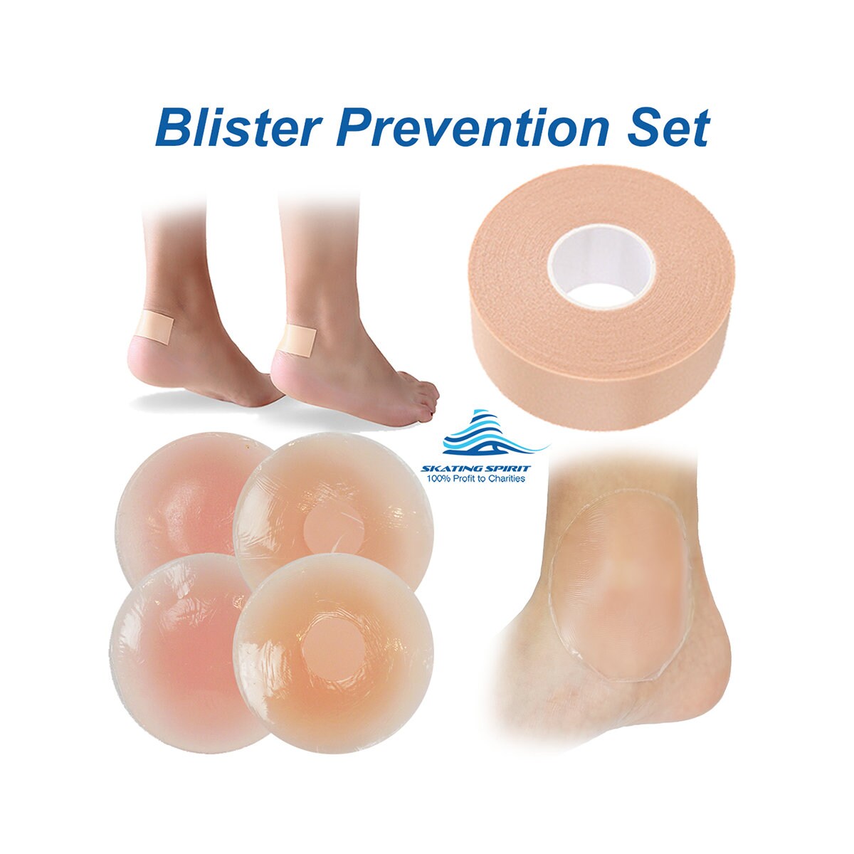 SKATING SPIRIT Blister Prevention Tape and Gel Pad 5piece Etsy