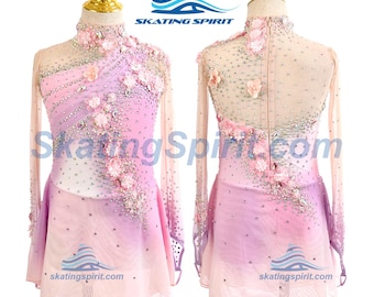 Vestido de patinaje artístico y traje de baile hecho a medida para niñas y mujeres - SD222