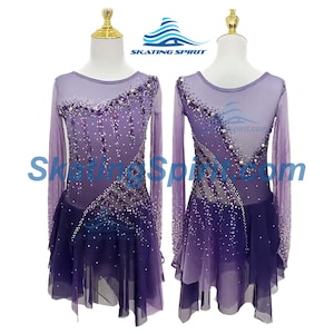 Maßgefertigtes Mädchen und Damen Eiskunstlaufkleid, Tanzkostüm - SD135