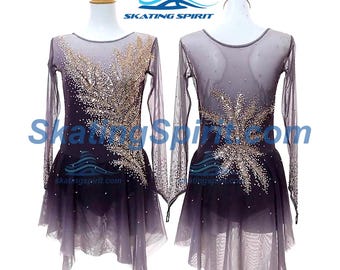 Maßgefertigtes Mädchen und Damen Eiskunstlaufkleid, Tanzkostüm - SD376