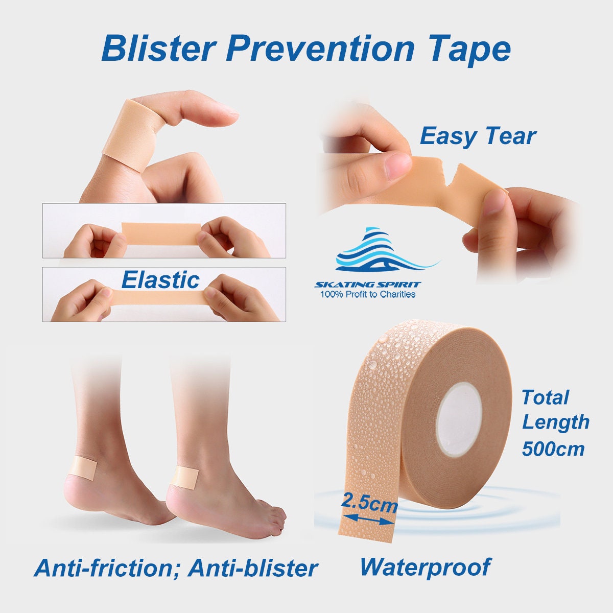 Blister Prevention Tape and Gel Pad 5piece Package Soft Etsy