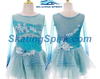 Custom Made Girls and Ladies Figure Skating Dress, Dance Costume - SD368
