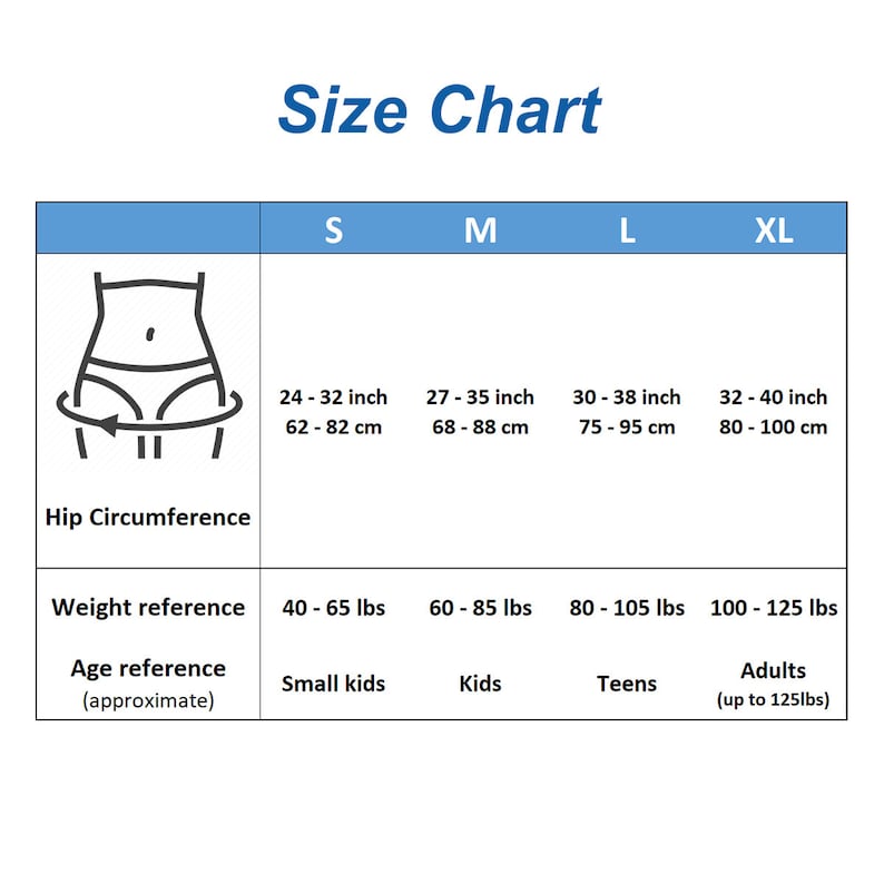 Puede incluir: Tabla de tallas para ropa con medidas en pulgadas y cent&iacute;metros, y referencias de peso y edad. La tabla incluye las tallas S, M, L y XL.