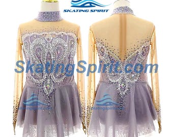 Maßgefertigtes Mädchen und Damen Eiskunstlaufkleid, Tanzkostüm - SD373