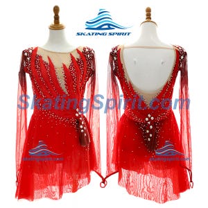 Custom Made Girls and Ladies Figure Skating Dress, Dance Costume - SD164