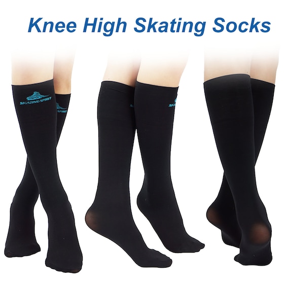 Figure Skating Knee High Socks (2 Pairs) - Etsy