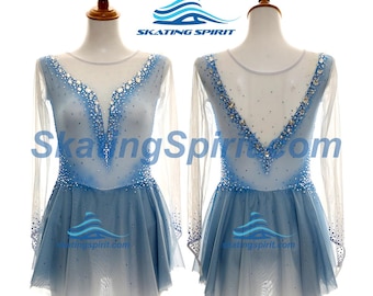 Maßgefertigtes Mädchen und Damen Eiskunstlaufkleid, Tanzkostüm - SD408