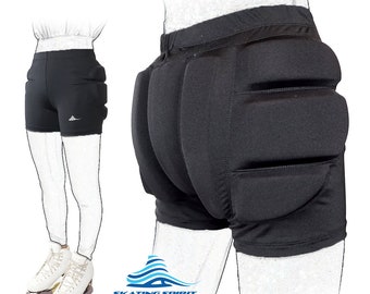 Padded Shorts Protective Crash Pants Tailbone Hip Butt Pads for Ice Skating Figure Skating Roller Skating Skiing Snowboarding Skateboarding