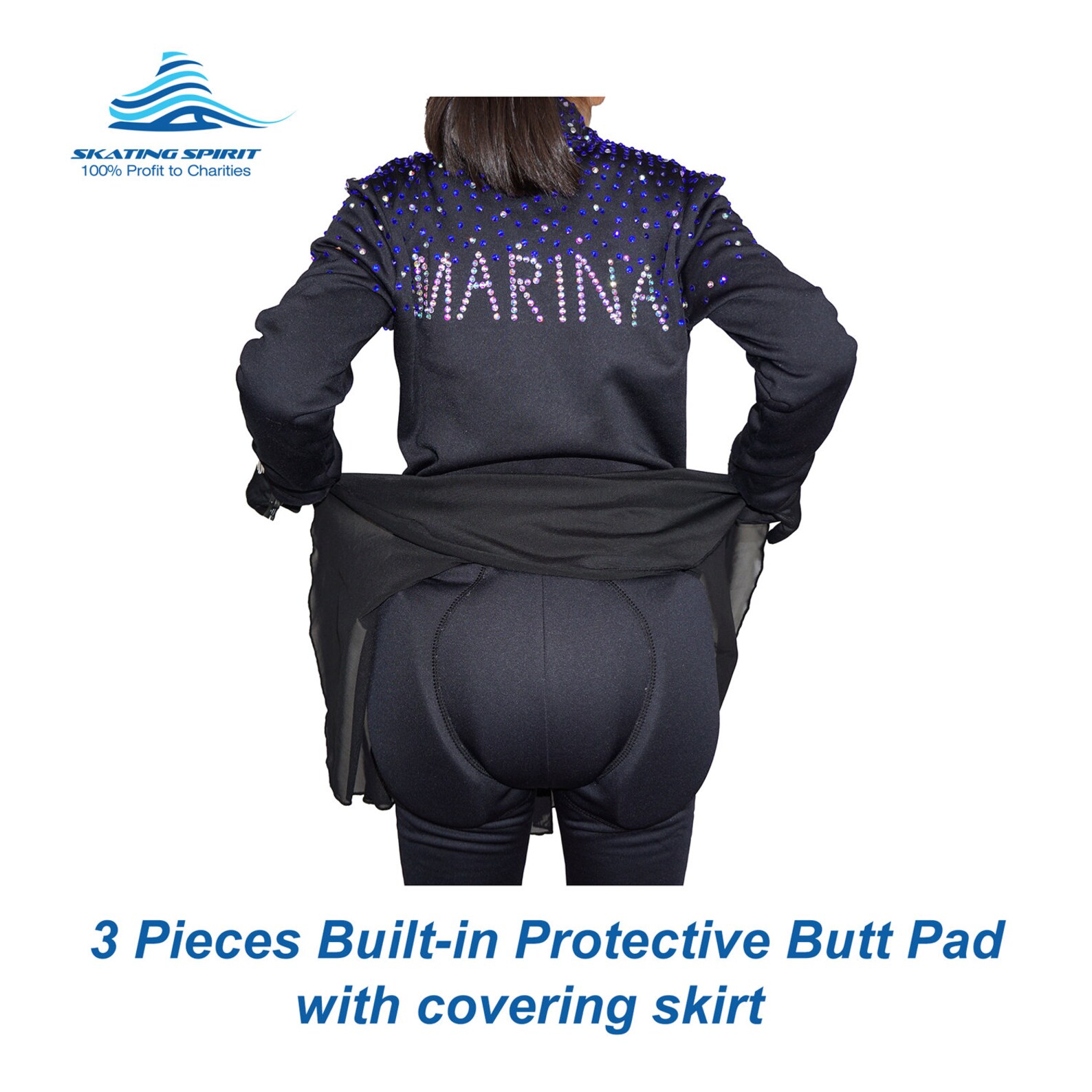 Luxury Figure Skating Outfit Builtin Butt & Hip Pads and Etsy