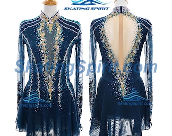 Custom Made Girls and Ladies Figure Skating Dress, Dance Costume - SD438