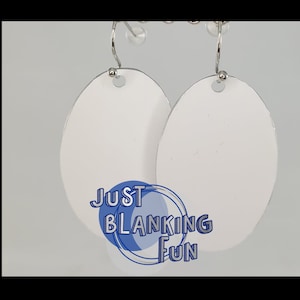 Oval earring kit with aluminum sublimation blanks