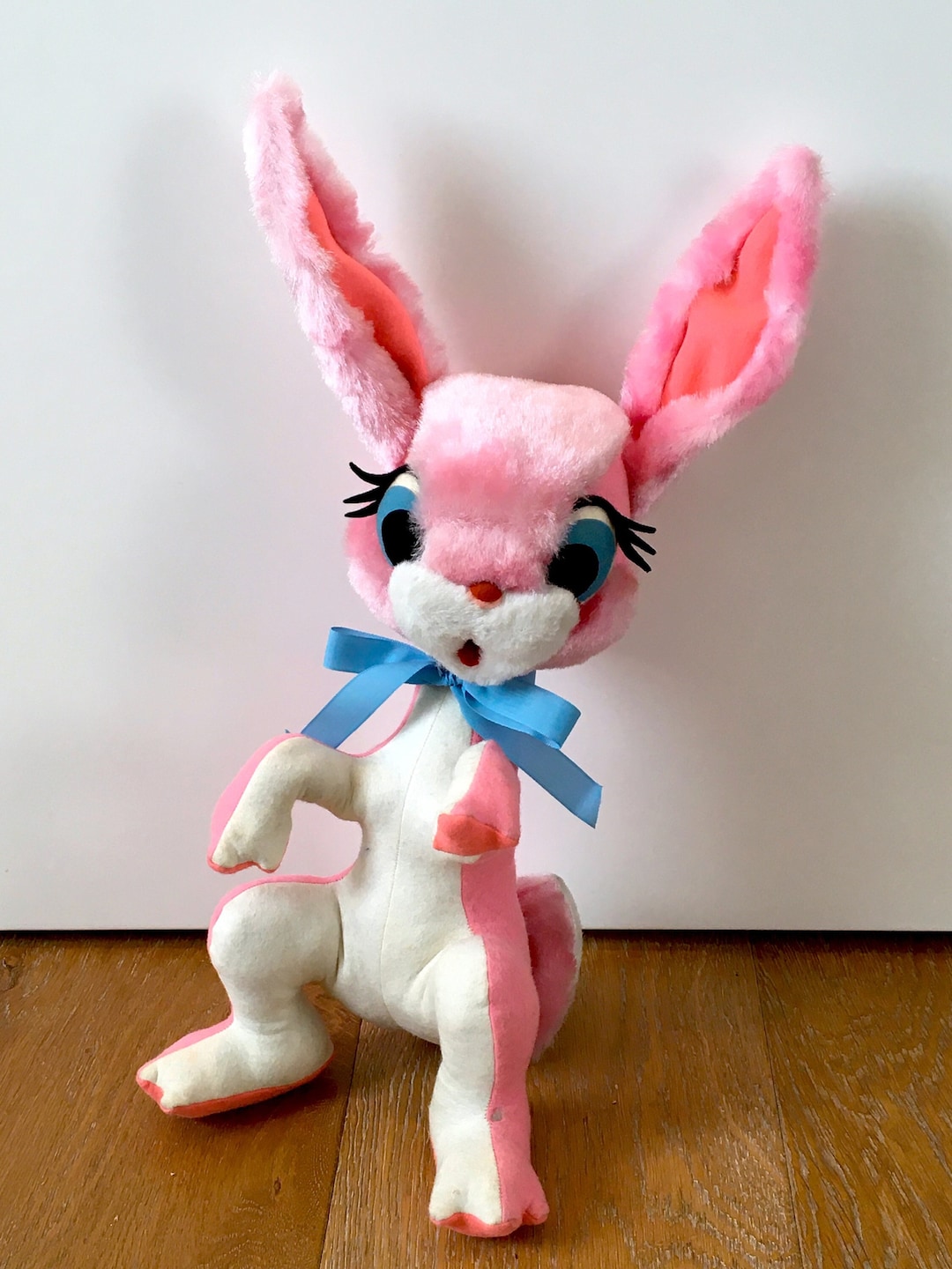 ULTRA RARE Vintage Italian Lenci Type Large Kitschy Bunny Doll Etsy