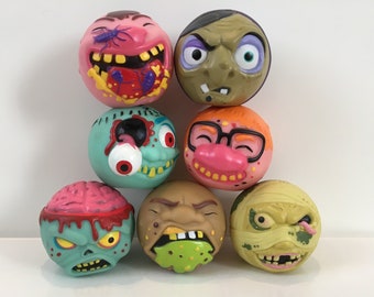 RARE Vintage Mad Balls / Blurp balls KO bootlegs - Monster toys - Vintage toys - Creepy toys - Scary toys - Vintage collectibles - rare toys