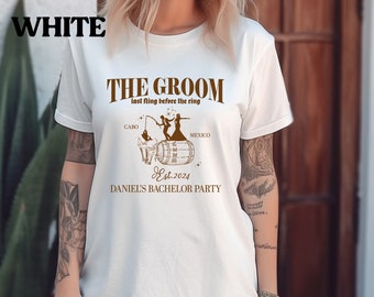 The Groom Bachelor Party Shirts, Groomsmen Shirt, Custom Bachelor Party Gifts, Group Bachelor Shirt, Fishing Bachelor Party Shirt, 18 T1604