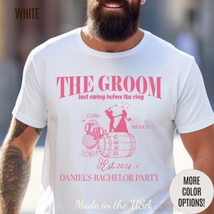 The Groom Bachelor Party Shirts, Groomsmen Shirt, Custom Bachelor Party Gifts, Group Bachelor Shirt, Golf Bachelor Party Shirt, 19 T1605