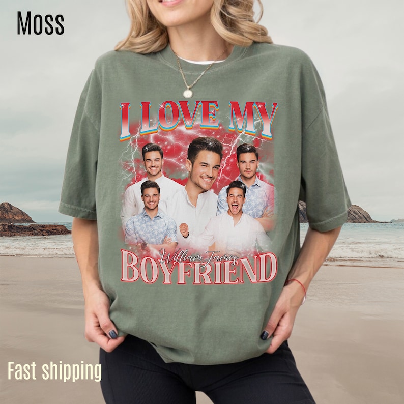 I Love My Boyfriend Shirt, Custom Bootleg Rap Tee, I Love My bf Shirt, Couples Shirts, Custom I Love My Boyfriend, Boyfriend Gift, CC1628 image 3