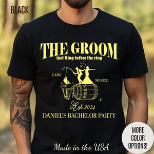 The Groom Bachelor Party Shirts, Groomsmen Shirt, Custom Bachelor Party Gifts, Group Bachelor Shirt, Fishing Bachelor Party Shirt, 2 T1604