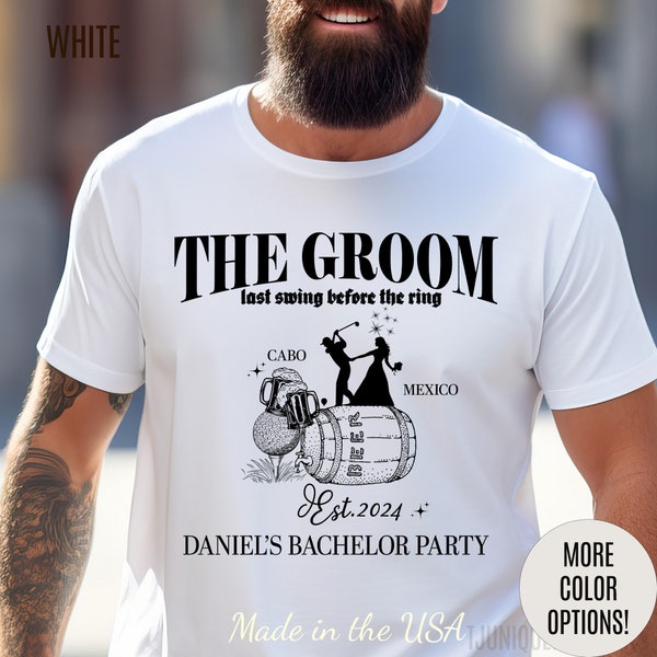 The Groom Bachelor Party Shirts, Groomsmen Shirt, Custom Bachelor Party Gifts, Group Bachelor Shirt, Golf Bachelor Party Shirt, 10 T1605