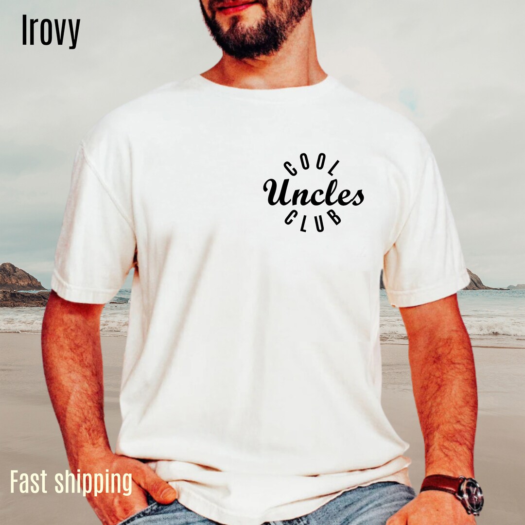 Cool Uncles Club Shirt for Men, Cool Uncle T-shirt for New Uncle, Funny ...