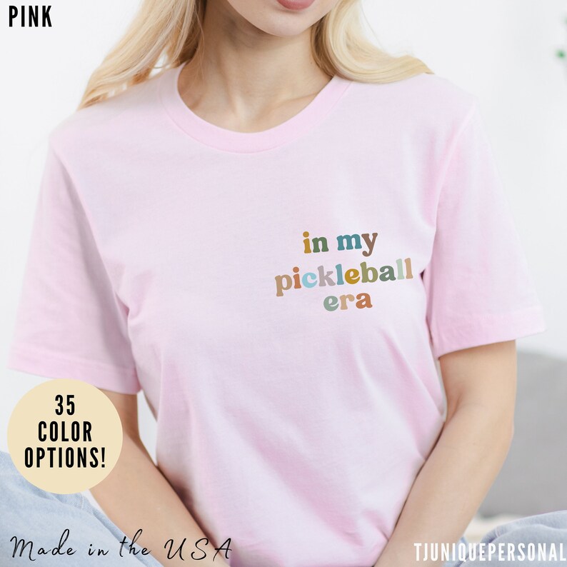 In My Pickleball Era Shirt Pickleball Player Shirt Etsy Canada