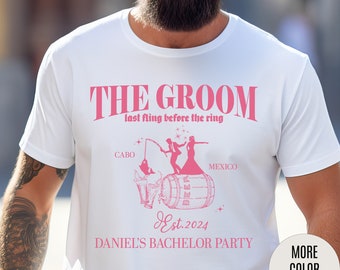 The Groom Bachelor Party Shirts, Groomsmen Shirt, Custom Bachelor Party Gifts, Group Bachelor Shirt, Fishing Bachelor Party Shirt, 19 T1604