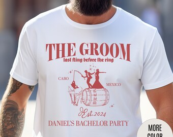 The Groom Bachelor Party Shirts, Groomsmen Shirt, Custom Bachelor Party Gifts, Group Bachelor Shirt, Fishing Bachelor Party Shirt, 14 T1604