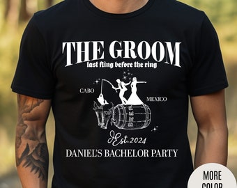 The Groom Bachelor Party Shirts, Groomsmen Shirt, Custom Bachelor Party Gifts, Group Bachelor Shirt, Fishing Bachelor Party Shirt, 8 T1604