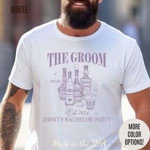 The Groom Bachelor Party Shirts, Groomsmen Shirts, Custom Bachelor Party Gifts, Funny Bachelor Shirts, Group Bachelor Shirts, 17 T1555