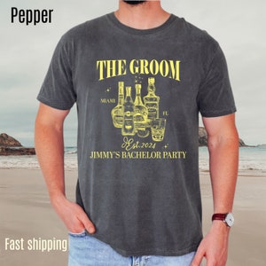 The Groom Bachelor Party Shirts, Groomsmen Shirts, Custom Bachelor Party Gifts, Funny Bachelor Shirts, Group Bachelor Shirts,2 CC1555