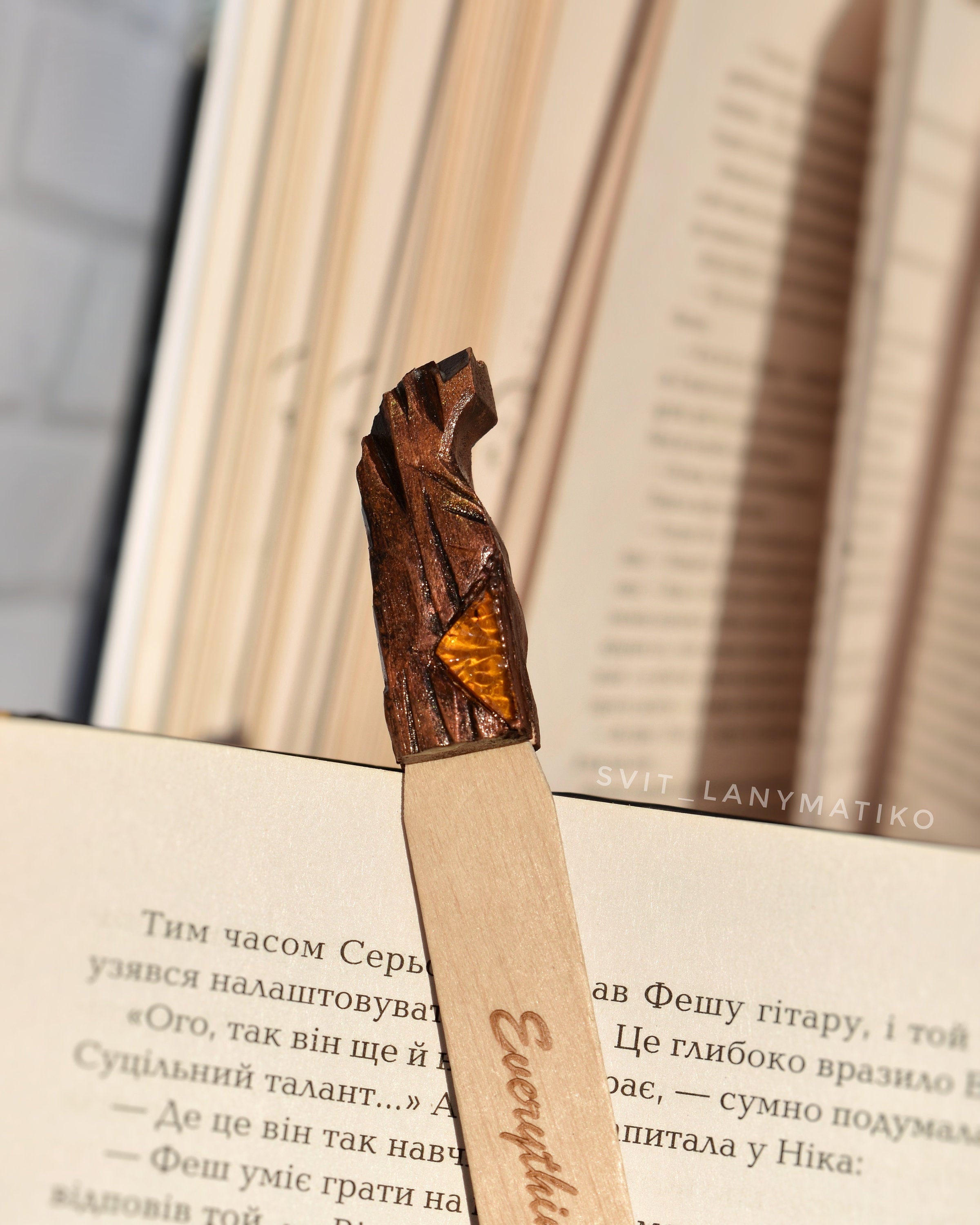 Wood Bookmark Personalized Wooden Bookmark Customizable Etsy UK