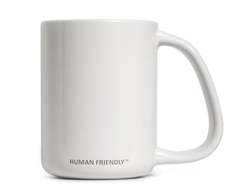 12oz Comfortable Ceramic Coffee Mug - Minimalist Gift, Wedding, Events, Ergonomic Design, Slip-free Grip, Dishwasher & Microwave Safe