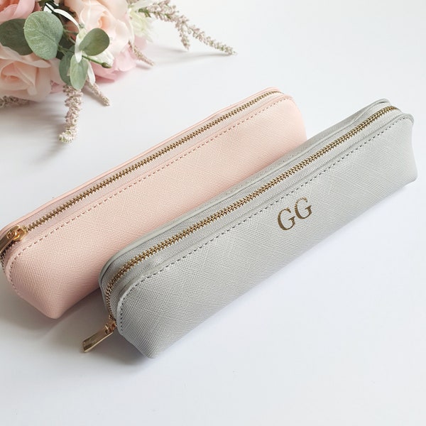 Personalised Accessory Case, Personalised Pencil Case, Personalised Make Up Bag, Mini Accessory Case, Small Make Up Bag, Monogram Bag, Gift