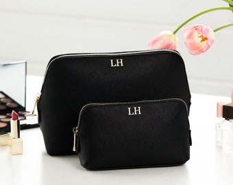 Personalised Make Up Bag, Personalised Cosmetic Bag, Monogram Make Up Bag, Make Up Bag Set Bridesmaid Gift, Gift for Her, Bridal Party Gift
