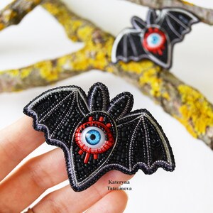 Bat pin, cute bat, horror brooch