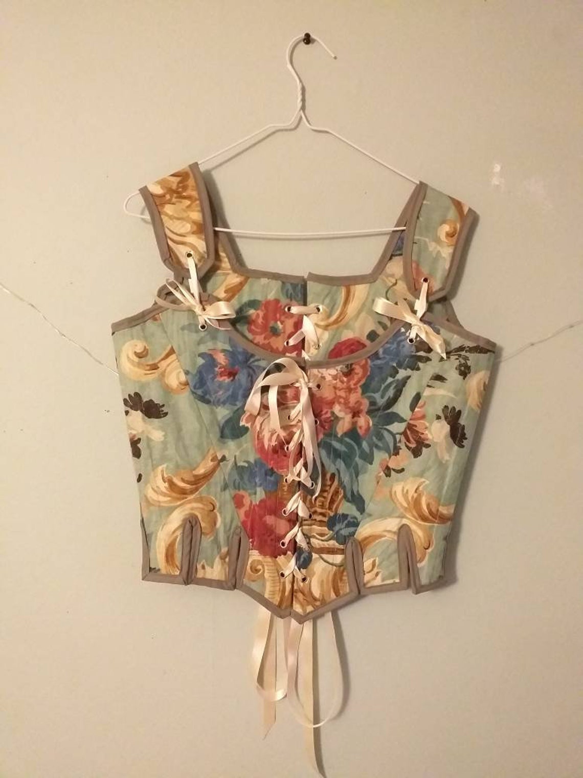 Made to order custom 18th century corset/bodice