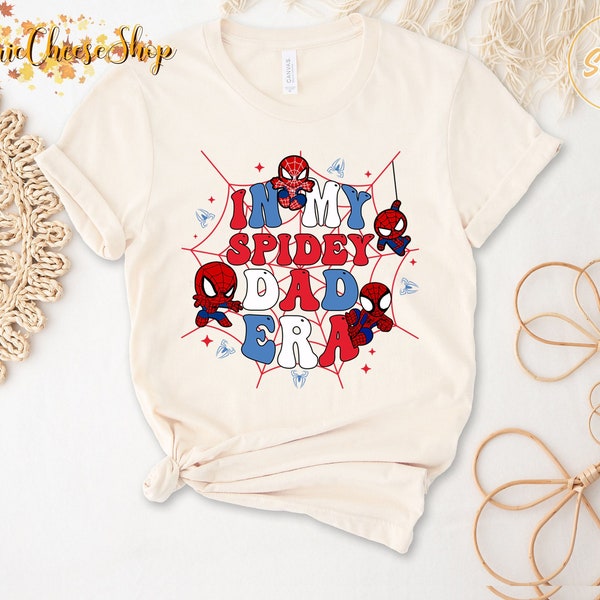 In My Spidey Dad Era Shirt, Spidey Dad Comfort Colors Shirt, Spider inspiriertes Geburtstagsshirt, Spider Family Tshirt Vatertagsshirt