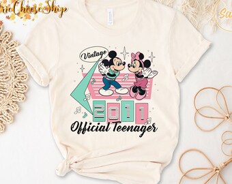 Personalized 2011 Official Teenager 13th Birthday Shirt Mickey Minnie Mouse 13 Years Old Vintage Shirt, Gift For Minnie Lover Disney Tee