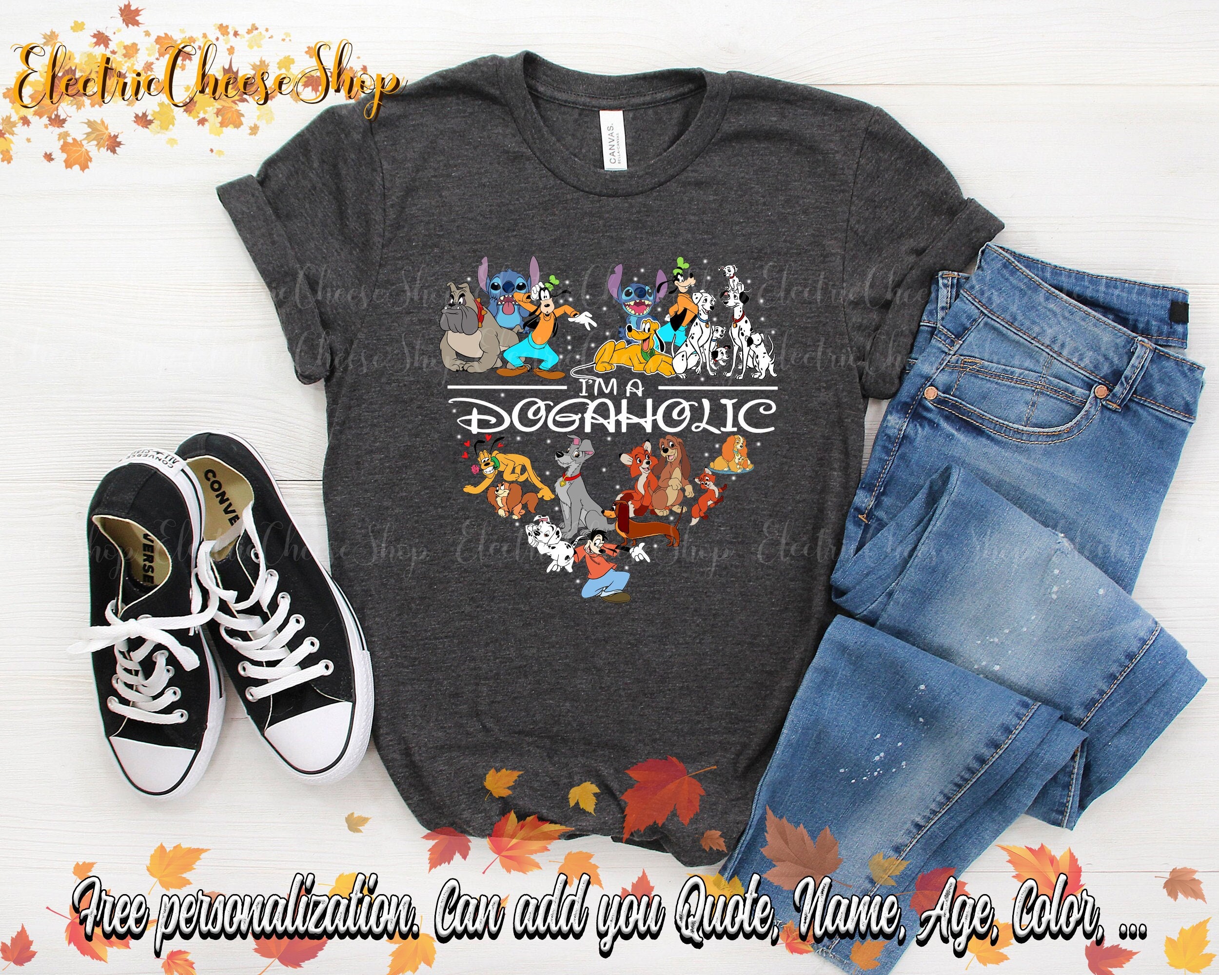 Discover Funny Disney Dogaholic Lovers Shirt