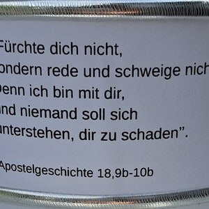 Taufkerze Sarah modern und wunderschön. Personalisiert und individuell hergestellt für eure Tochter oder euren Sohn, 25x8cm, Taufspruch Bild 3