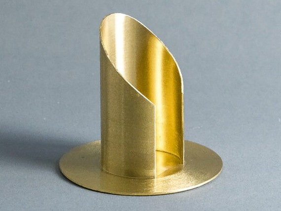 Kerzenhalter in gold, Kerzenständer, Kerzenteller, 40x4cm, Kommunion, Ständer für Kommunionkerze, Kerzenleuchter