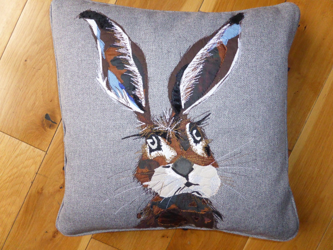 Rabbit cushion/easter decoration cover Etsy