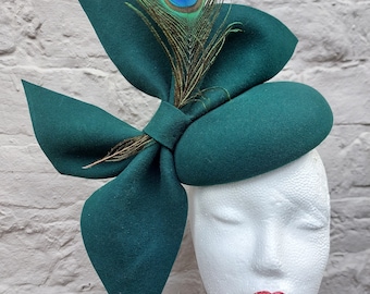 Grüner Haarschleifen Hutmacher